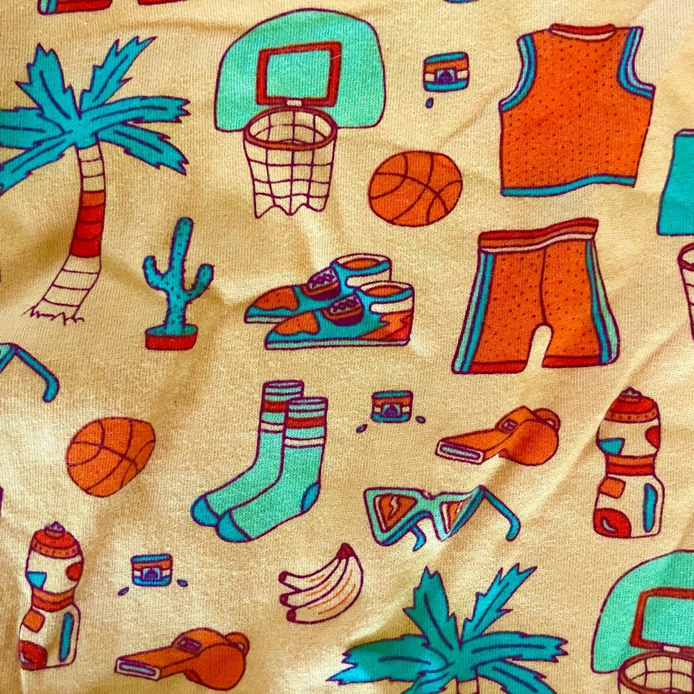 Mokuyobi Mens basketball pattern Long Sleeve Shirt - Picture 3 of 3